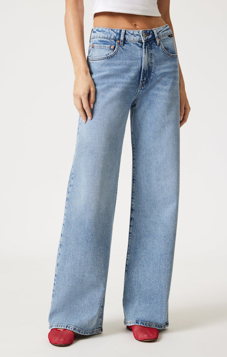 Mavi Women's Florida Wide Leg Jeans - Classic Blue