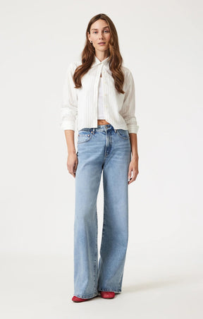 Mavi Women's Florida Wide Leg Jeans - Classic Blue