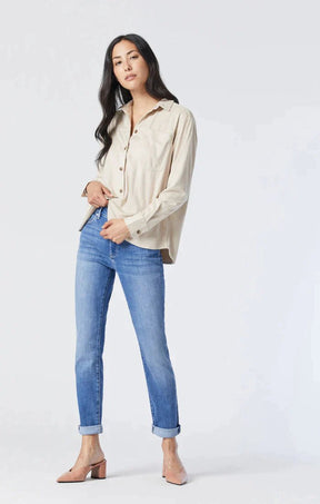 Mavi Women's Kathleen Mid Blue Jeans - Mid Blue