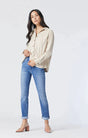 Mavi Women's Kathleen Mid Blue Jeans - A&M Clothing & Shoes - Westlock