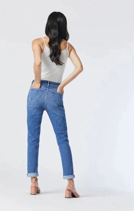 Mavi Women's Kathleen Mid Blue Jeans - Mid Blue