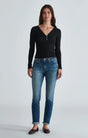 Mavi Women's Kathleen Mid Used Feather Blue Jeans - Mid Feather