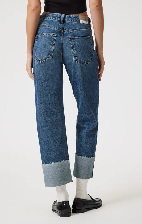 Mavi Women's Savannah Cuffed Shaded Classic Jeans - Shaded Blue