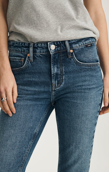 Mavi Women's Vicky Dark Brushed Classic Blue Jeans - Dark Brushed