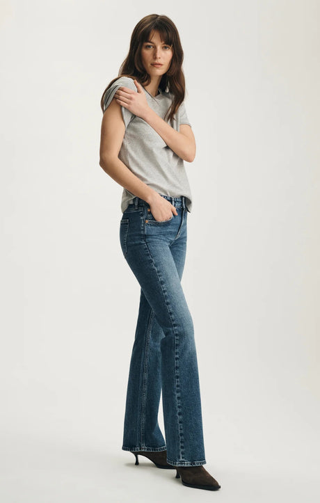 Mavi Women's Vicky Dark Brushed Classic Blue Jeans - Dark Brushed