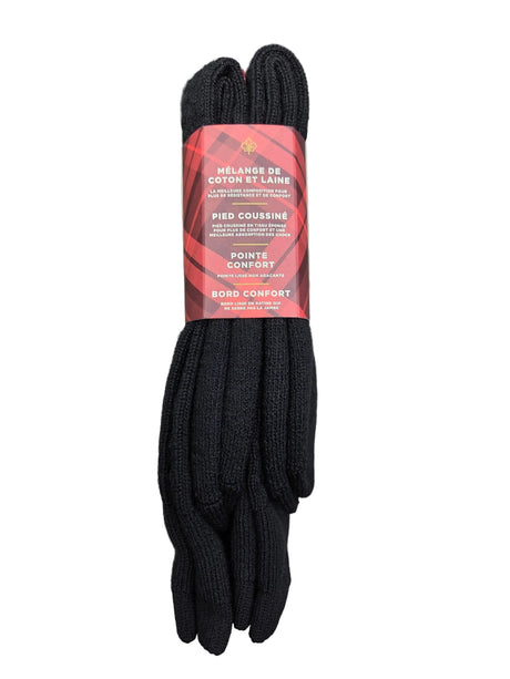 McGregor Men's Happy Foot Sock 2pk - Black