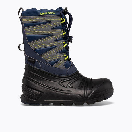 Merrell Kids/Youth Boys Snow Quest Boots - Navy/Green