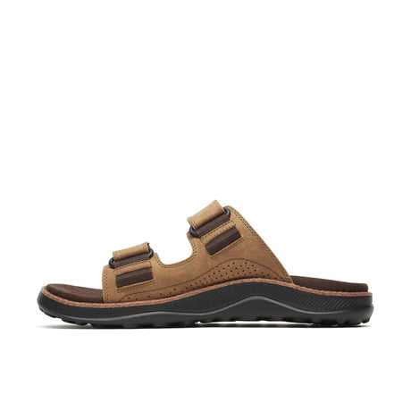 Merrell Men's Cove Leather Slide Sandals - Coffee