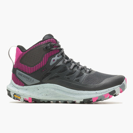 Merrell Women's Antora 3 Mid WP Shoes - Black/Fuchsia