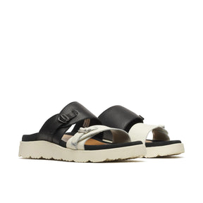 Merrell Women's Fleur Leather Slide Sandals - Black/Stucco