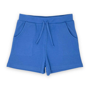Mid Kids Girls Ribbed Shorts - Blue