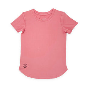 Mid Kids Girls SS Active Top - Pink