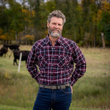 MWG Men's Flannel LS Snap Shirt - A&M Clothing & Shoes