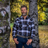 MWG Men's Flannel LS Snap Shirt - A&M Clothing & Shoes