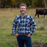 MWG Men's Flannel LS Snap Shirt - A&M Clothing & Shoes