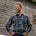 MWG Men's Plaid Longsleeve Snap Shirt - Black