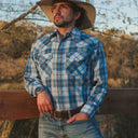 MWG Men's Plaid Longsleeve Snap Shirt - Natural