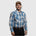MWG Men's Plaid Longsleeve Snap Shirt - Teal