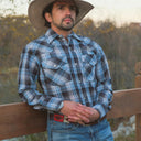 MWG Men's Plaid Longsleeve Snap Shirt - Oxford