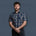 MWG Men's Plaid Short Sleeve Snap Shirt - Navy/Navy