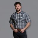 MWG Men's Plaid Short Sleeve Snap Shirt - Sage