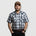 MWG Men's Plaid Short Sleeve Snap Shirt - Black/Grey