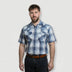 MWG Men's Plaid Short Sleeve Snap Shirt - A&M Clothing & Shoes
