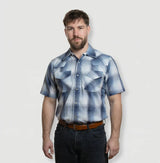 MWG Men's Plaid Short Sleeve Snap Shirt - A&M Clothing & Shoes