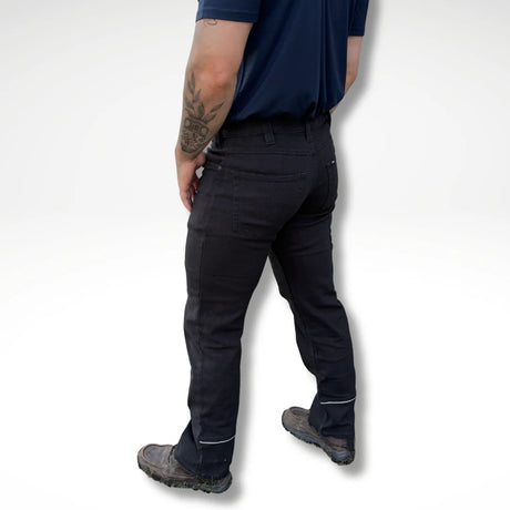 MWG Men's Stretch Canvas Utility Work Pants - Black