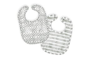 Necessites Muslin Bib 2PK - Grey
