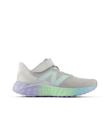 New Balance Kids Girls Arishi Hook & Loop Running Shoes - Grey Matter
