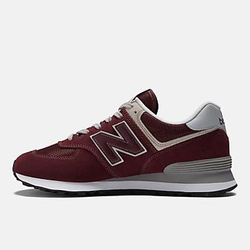 New Balance Men's 574 Core Shoes - Burgundy