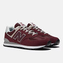 New Balance Men's 574 Core Shoes - Burgundy