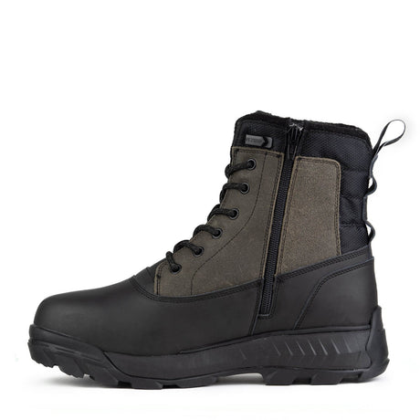 Nexgrip Men's Ice Victor Men's Leather Winter Boots Wide - Olive