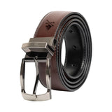 Nick Graham Men's Smooth to Pebble Stitched Reversible Belt - Black/Brown