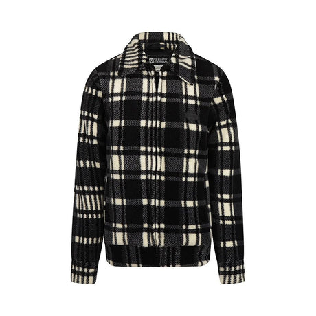 No Way Monday Youth Boys Plaid Jacket - Black