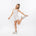 No Way Monday Youth Girls Button Front Tie Strap Top - Off White