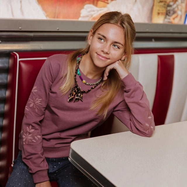 No Way Monday Youth Girls Long Sleeve Crew Sweater - A&M Clothing & Shoes - Westlock