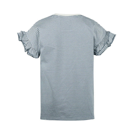 No Way Monday Youth Girls Ruffle Sleeve T-Shirt - Faded Blue