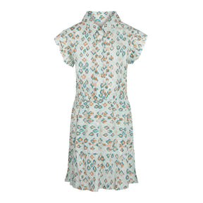 No Way Monday Youth Girls SS Dress - Aqua