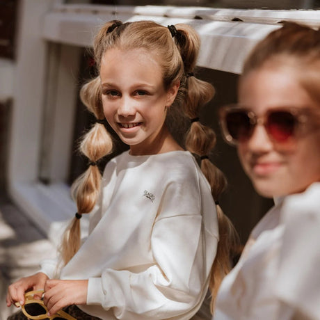 No Way Monday Youth Girls Sweatshirt - Off White