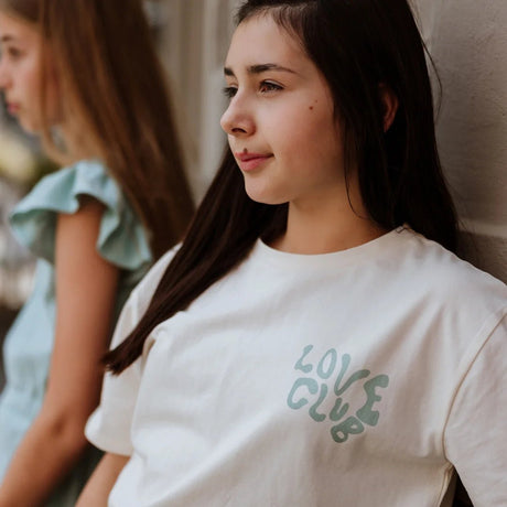 No Way Monday Youth Girls T-Shirt - Off White