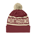 Northbound Classic Pom Beanie - Maroon/Natural