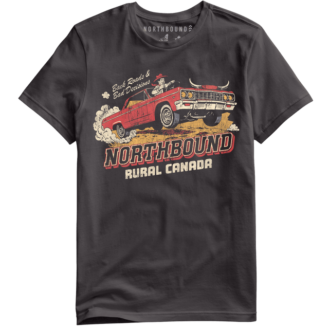 Northbound Men's Back Roads & Bad Decisions T-Shirt - A&M Clothing & Shoes
