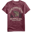 Northbound Men's Fishing Gear T-Shirt - Maroon Heather