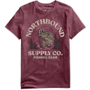 Northbound Men's Fishing Gear T-Shirt - Maroon Heather