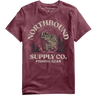 Northbound Men's Fishing Gear T-Shirt - Maroon Heather