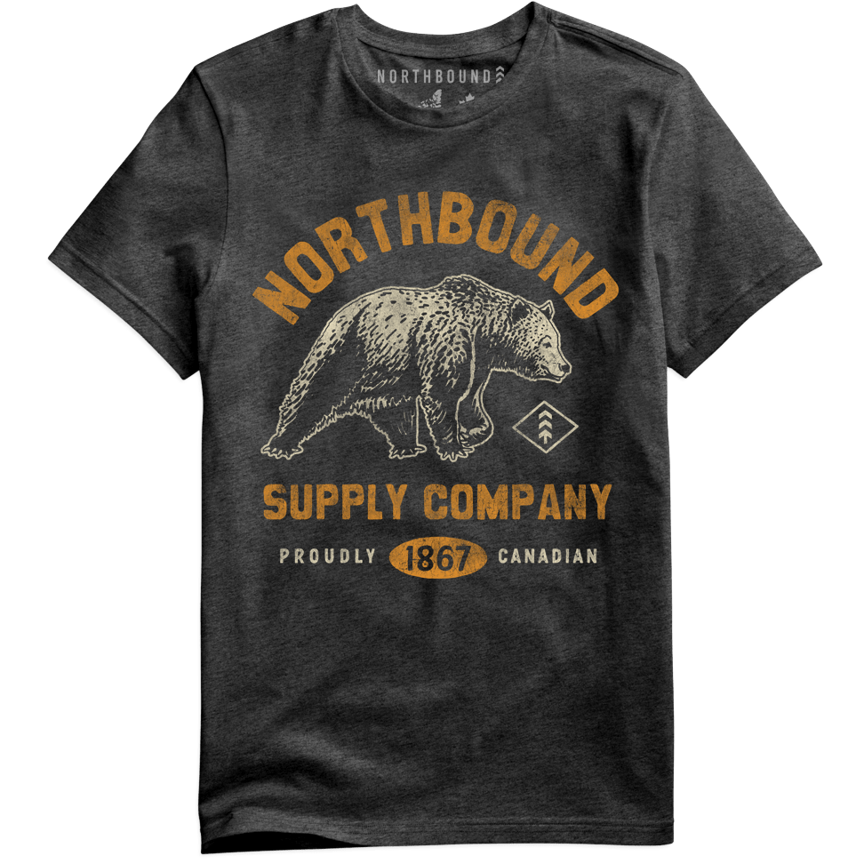 Northbound Men's Grizzly Bear T-Shirt - A&M Clothing & Shoes