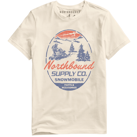 Northbound Men's Snowmobile T-Shirt - Natural