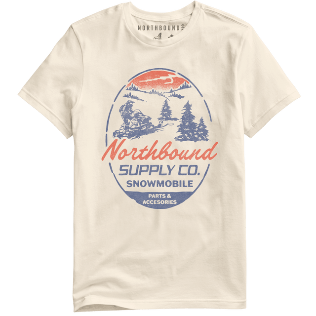 Northbound Men's Snowmobile T-Shirt - Natural